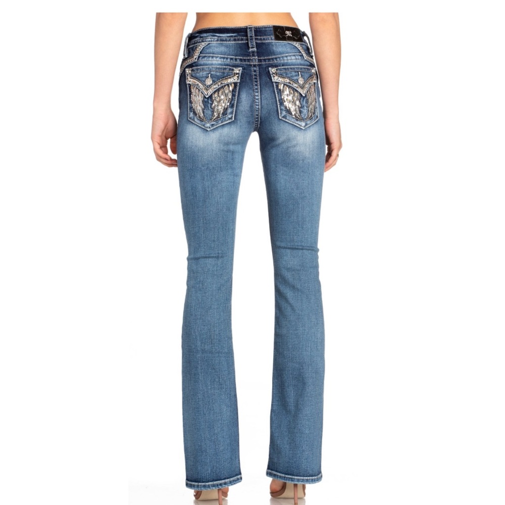Miss Me Sequin Wings Jeans